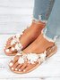 Women's Lace Romantic Flower Decorative Summer Wedding Sandals