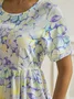 Floral Short Sleeve Woven Dress
