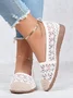 White Romantic Lace Wearable Sole Flat Shoes