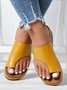 Women Casual Low Heel Open Toe Casual Sliver Sandals
