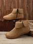 Women Casual Plain All Season Commuting Closed Toe PU Vintage Style Rubber Classic Boots Boots