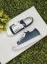 Canvas Flat Heel Casual Flats Sneakers&athletic