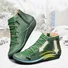 Women Lether Fall Flat Heel PU Boots