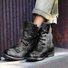 Low Heel Pu Zipper Ankle Boots Womens Comfy Round Toe Boots