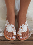 Women's Lace Romantic Flower Decorative Summer Wedding Sandals
