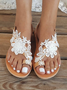 Women's Lace Romantic Flower Decorative Summer Wedding Sandals