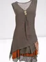 Women's Casual Sleeveless Cotton-Blend Dress