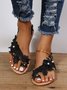 Women's Lace Romantic Flower Decorative Summer Wedding Sandals