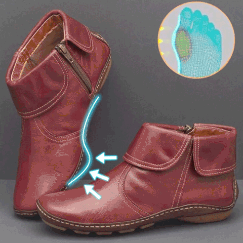 Women Casual Plain All Season Commuting Closed Toe PU Vintage Style Rubber Classic Boots Boots