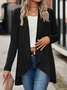 Women's Plain Regular Loose Coat