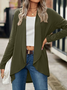 Women's Plain Regular Loose Coat