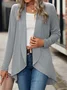 Women's Plain Regular Loose Coat