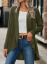 Women's Plain Regular Loose Coat