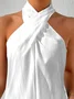 Casual Cotton Halter Tank Top