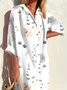 Floral Casual Shirt Dress