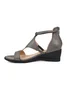 Women Casual Leather Comfy Wedge Sandals