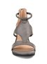 Women Casual Leather Comfy Wedge Sandals