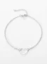 Fashion simple hollow heart-shaped anklet