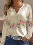 Casual Floral Loose Shirt