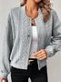 Stand Collar Long Sleeve Plain Regular Micro-Elasticity Loose Bomber Jacket For Women 2023