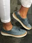 Women Green Slide Hollow-Out Round Toe Casual  Pu Sneakers Flats