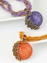 Peacock Rhinestone Beads Pendant Necklaces