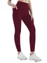 Casual Plain Pocket Stitching Ankle Pants Leggings