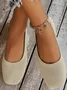 Casual Plain Breathable Slip On Flat Heel Shallow Shoes