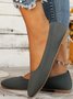 Casual Plain Breathable Slip On Flat Heel Shallow Shoes