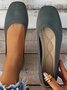 Casual Plain Breathable Slip On Flat Heel Shallow Shoes