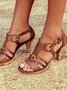 Casual Plain Slip On High Heel Stiletto Sandals