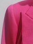 Women's Lapel Collar Lightweight Loose Blazer