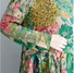 Women Floral Crew Neck Long Sleeve Comfy Casual Maxi Dress