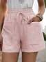 Casual Plain Shorts Pant