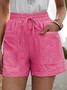 Casual Plain Shorts Pant