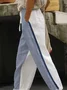 Casual Color Block Long Pant