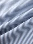 V Neck Half Sleeve Striped Split Joint Regular Loose Shirt For Women