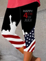 Casual Text Letters Capris Leggings