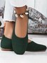 Casual Plain Slip On Flat Heel Shallow Shoes