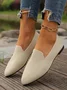 Casual Plain Slip On Flat Heel Shallow Shoes