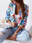 Women's Floral Regular Regular Fit Blazer