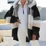 Women's Color Block Regular Loose Jacket