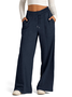 Women Casual Plain Loose Long Pants