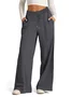 Women Casual Plain Loose Long Pants