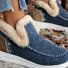 Casual Plain Plush Slip On Flat Heel Comfy Snow Boots