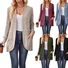 Women Plain Long Sleeve Comfy Casual Cardigan