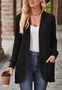 Women Plain Long Sleeve Comfy Casual Cardigan