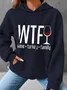 Casual Hoodie Text Letters Hoodie