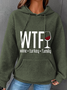 Casual Hoodie Text Letters Hoodie