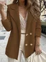 Women's Plain Regular Regular Fit Blazer